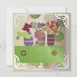 Carte Mah Jongg Green Table Flat