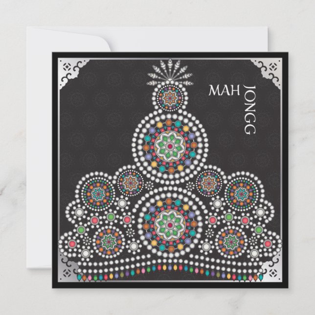 Carte Mah Jongg Limerick Taj Plat (Devant)