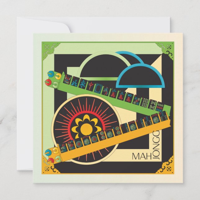 Carte Mah Jongg Limerick What Flat Card (Devant)