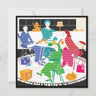 Carte Mah Jongg Polka-Dots Flat Card