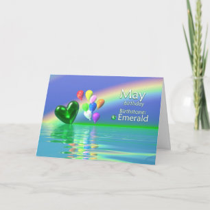 Carte Mai Anniversaire Emerald Heart