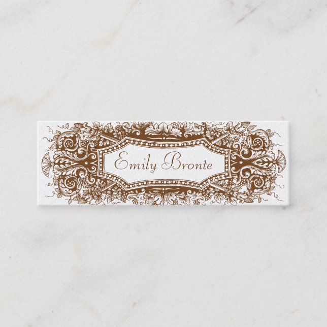 Carte maigre #2 de sembler vintage d'or (Devant)