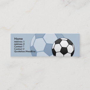 Carte maigre de profil de ballon de football