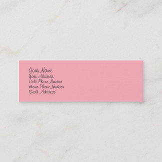 Carte maigre rose-clair de profil de TheColorWheel