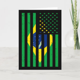 Carte Maillot Brésil Brasil Football Usa Drapeau Amériqu