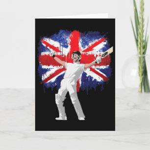 Carte Maillot de cricket d'Angleterre Fans nationaux Ang