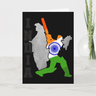 Carte Maillot de cricket indien amateur de l'équipe de c