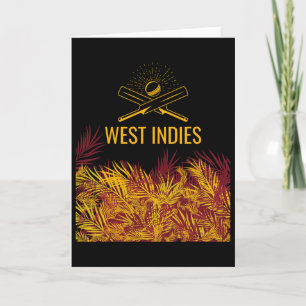 Carte Maillot de cricket marron Windies Cricket des Cara