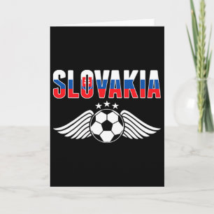 Carte Maillot de fans de football slovaques - Drapeau sl