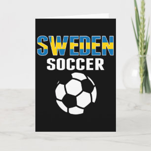 Carte Maillot de fans de football suédois fiers - Souten