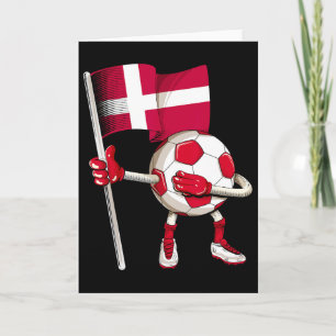 Carte Maillot de foot Danemark Drapeau danois Footll Dab