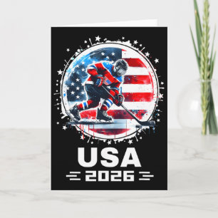 Carte Maillot de hockey Usa 2026 pour hommes femmes enfa