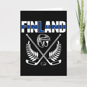 Carte Maillot des fans de hockey sur glace de Finlande D