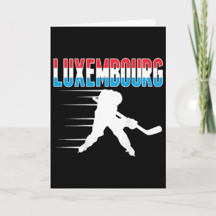 Carte Maillot des fans de hockey sur glace luxembourgeoi