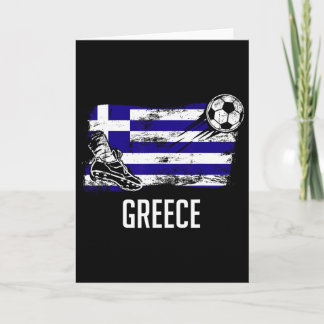 Carte Maillot drapeau grec équipe de football grecque gr