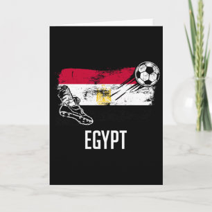 Carte Maillot du drapeau de l'Égypte Équipe de football 