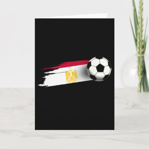 Carte Maillot du drapeau de l'Égypte Équipe de football 