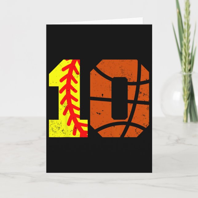 Carte Maillot numéro 10 Softll Sketll Drôle 10e annivers (Devant)