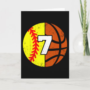 Carte Maillot Numéro 7 Softll Sketll Drôle 7e Anniversai