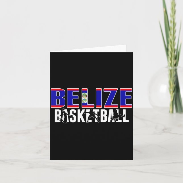Carte Maillot pour fans de baseball du Belize Drapeau bé (Devant)