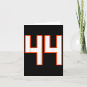 Carte Maillot uniforme Pla numéro 44 srts orange et blan