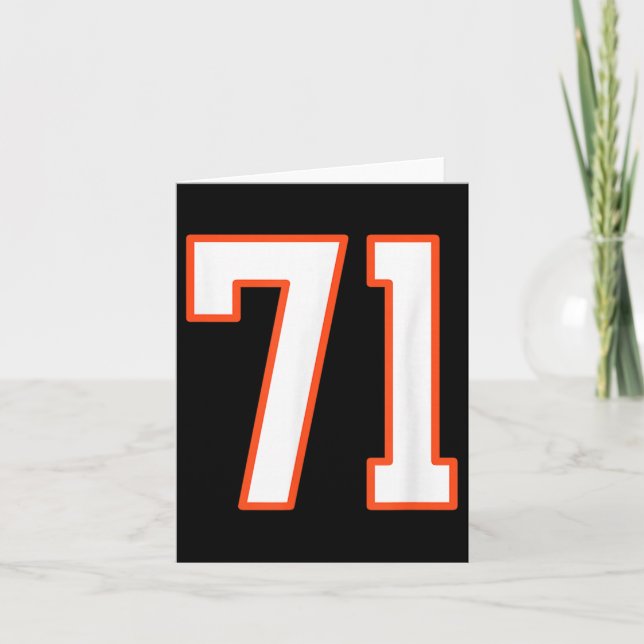 Carte Maillot Uniforme Pla Orange Et Blanc Srts Numéro 7 (Devant)