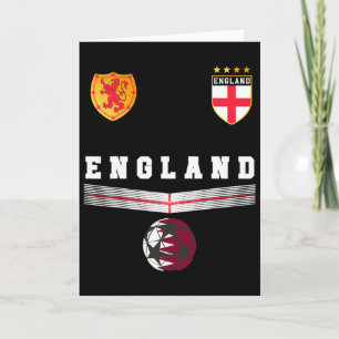 Carte Maillots de fans de football d'Angleterre Drapeau