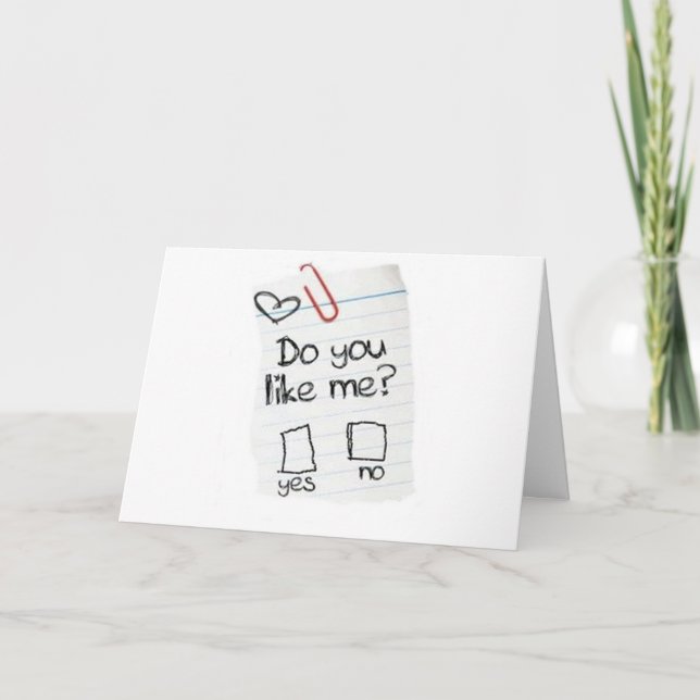 CARTE "M'AIME-TU ?" J'AIME MON MEILLEUR AMI "VOUS !" (Devant)