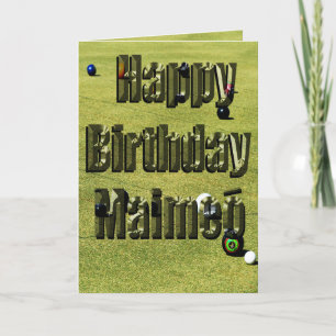 Carte Maimeo Pelouse Bowles Birthday Design,