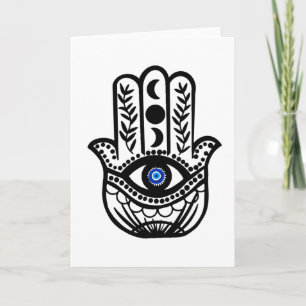 Carte Main de Hamsa Fatima Evil Eye