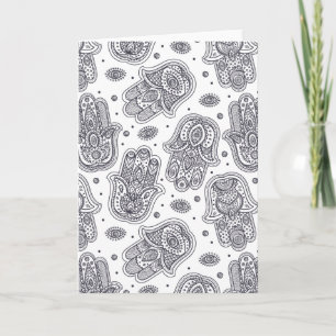 Carte Main tirée d'inspiration Hamsa