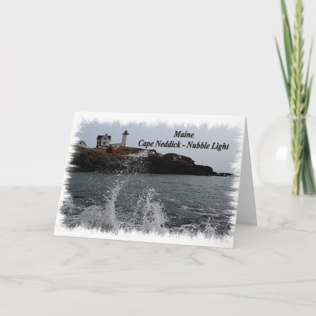 Carte Maine Cape Neddick - Nubble Light (Devant)