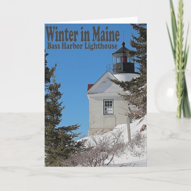 Carte Maine en hiver (Devant)