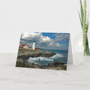 Carte Maine Portland Head Lighthouse Photo Birthday