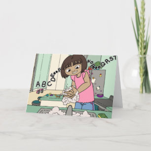 Carte Mains de lavage