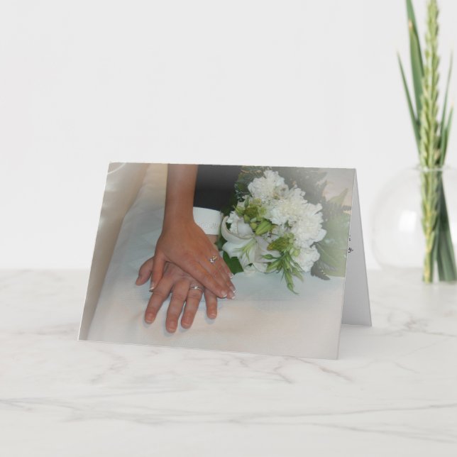 Carte Mains de mariage (Devant)
