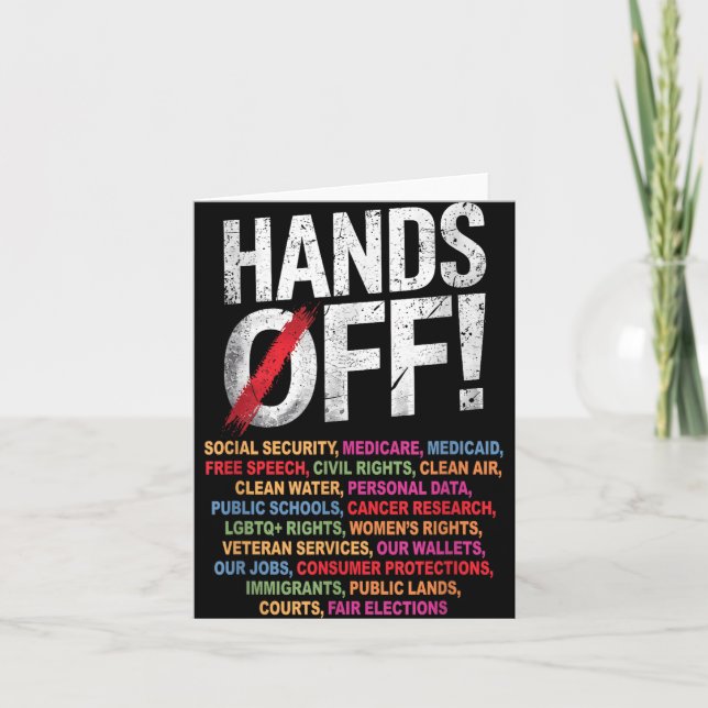 Carte Mains off My Social Security 2025 (Devant)