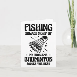 Carte Mais dans ma tête, je joue à Badminton Player Shut