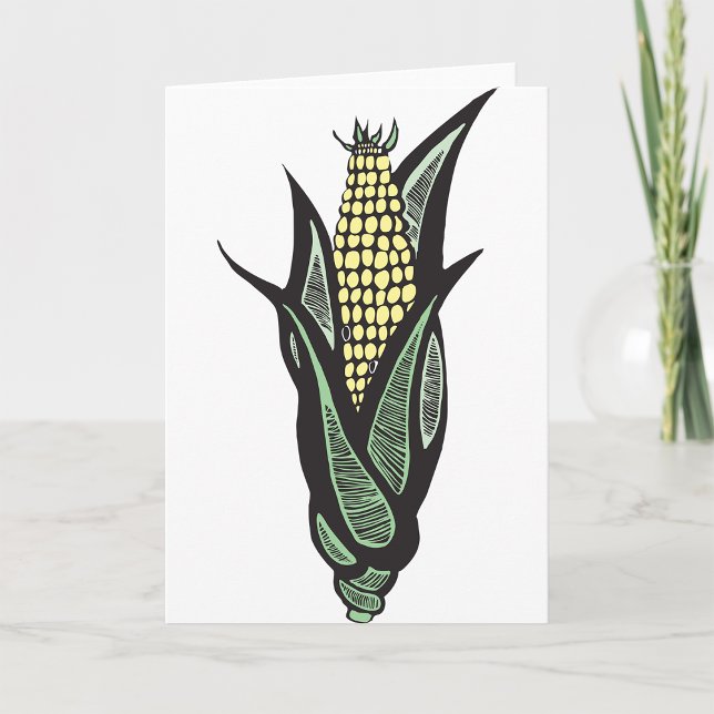 Carte Maïs en Épi Ferme Rustique Légume (Créateur téléchargé)