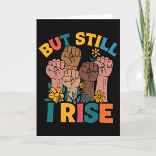 Carte Mais je me lève toujours Empowerment Fist Unity Mo