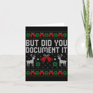 Carte Mais l'avez-vous fait drôle Bureau Noël Pull Ugly 