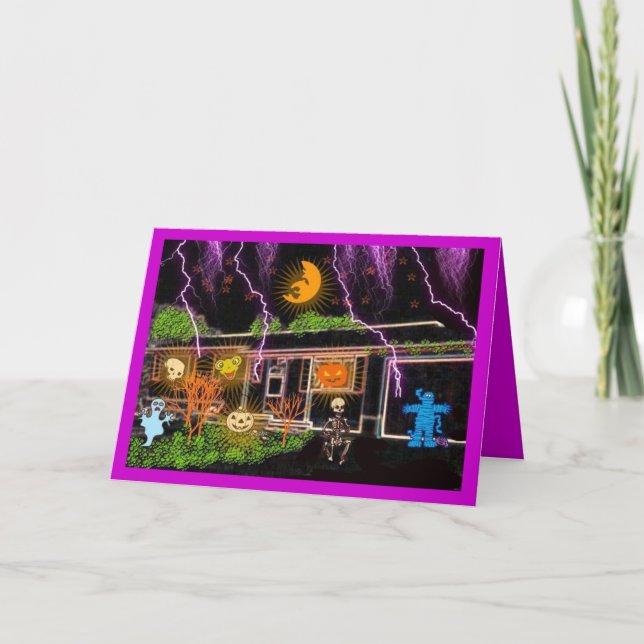 CARTE MAISON 2 DE HALLOWEEN (Devant)