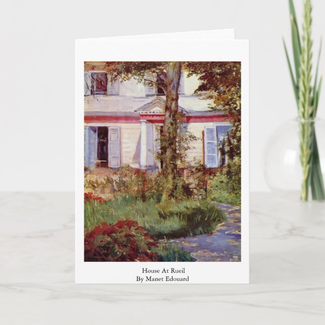 Carte Maison À Rueil Par Manet Edouard (Devant)