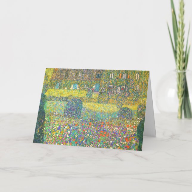 Carte Maison de campagne de Gustav Klimt par l'Attersee (Devant)