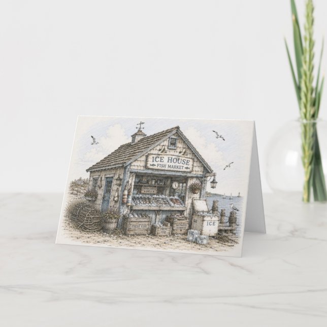 Carte Maison de Glace Marché aux Poissons (Devant)