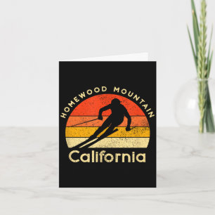 Carte Maison de ski vintage montagne homewood californie