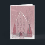 Carte Maison d'hiver<br><div class="desc">Home sweet home ! Usually I don't give any text on postcards because I think the best text needs to be personal with all feeling,  so only you can write :) Be creative !</div>