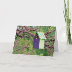 Carte Maison D'Oiseaux Sur Un Arbre À Roussettes