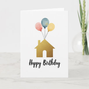 Carte Maison Dorée de Célébration