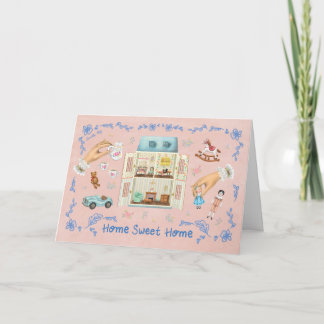 Carte Maison Douce Maison Rêve de Maison de Poupée